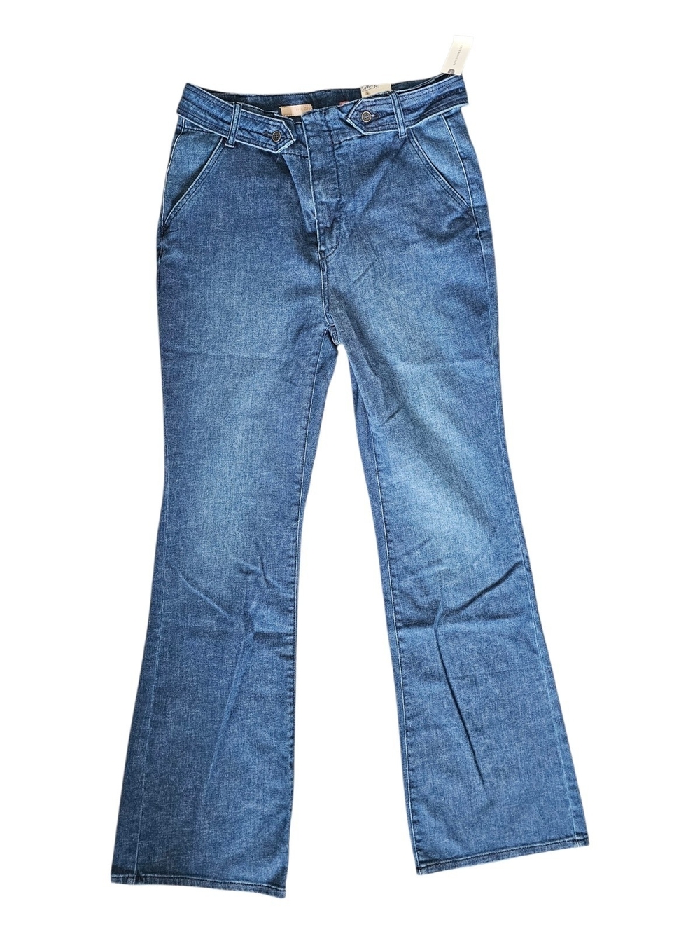 Pilcro Medium Blue Flared Jeans